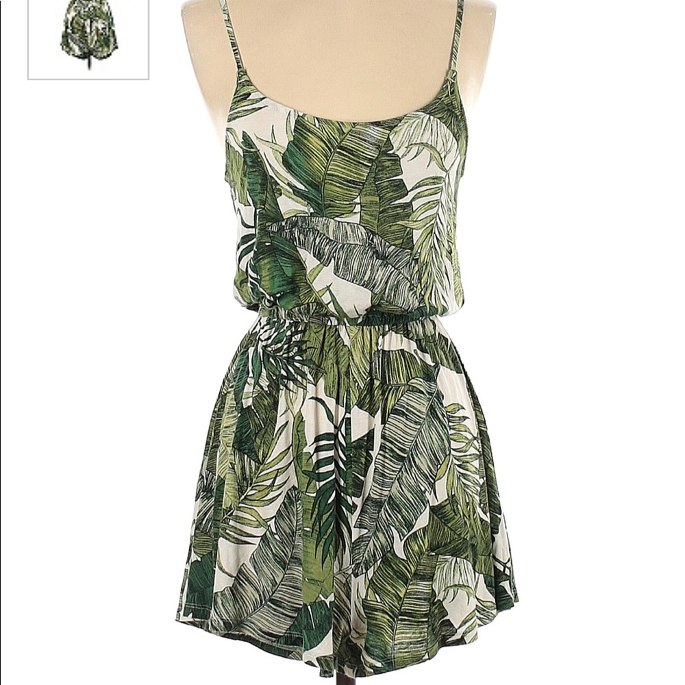 H&M Palm leaf print romper